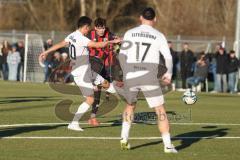 Bayernliga Nord - Saison 2024/25 - FC Ingolstadt 04 II - SC Eltersdorf - Lika Klanac rot FCI - Hiriko Akimoto weiss Eltersdorf - Foto: Meyer Jürgen