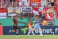 DFB-Pokal; FC Ingolstadt 04 - 1. FC Kaiserslautern; Torwart Simon Simoni (41, FCI) Max Plath (14 FCI)