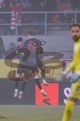 3. Liga; SSV Jahn Regensburg - FC Ingolstadt 04; Tor Jubel Treffer Julian Kügel (29, FCI) 0:2 mit Linus Rosenlöcher (19, FCI)