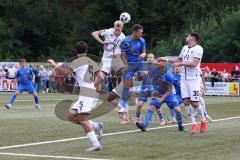 Toto - Pokal - Saison 2024/25 - DJK Hein - FC Ingolstadt 04 -  - Luca Lechner (Nr.4 - FCI) - Markus Horr (Nr.5 - DJK Hain) - Foto: Meyer Jürgen