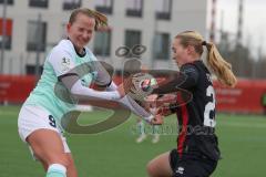 2. Bundesliga Frauen - Saison 2025/26 - FC Ingolstadt 04 Frauen - SG Andernach - Teresa Fritzberg (Nr.26 - FC Ingolstadt Frauen I) - Petri Paula grün Andernach  - Foto: Meyer Jürgen
