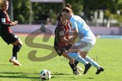 2. Bundesliga Frauen - Saison 2024/25 - FC Ingolstadt 04 Frauen - SG 99 Andernach - Stefanie Reischmann (Nr.24 - FCI Frauen) - Stöhr Leonie blau Andernach - Foto: Meyer Jürgen