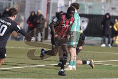 *** A-Junioren Bundesliga  - Saison 2025/26 - FC Ingolstadt 04 - SpVgg Greuther Fürth - Der 1:0 Führungstreffer durch  Oladosu Omotolani schwarz FCI - jubel -  - XXXXX - Foto: Meyer Jürgen