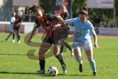 2. Bundesliga Frauen - Saison 2024/25 - FC Ingolstadt 04 Frauen - SG 99 Andernach - Stefanie Reischmann (Nr.24 - FCI Frauen) - Stöhr Leonie blau Andernach - Foto: Meyer Jürgen