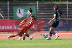 DFB - Pokal Frauen 1. Runde - Saison 2023/2024 - FC Ingolstadt 04 - FC Carl Zeiss Jena - Katharina Reikersdorfer (Nr.20 - FCI Frauen) - Julevic Merza blau Jena - Foto: Meyer Jürgen