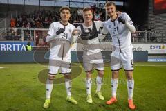 3. Liga; SV Wehen Wiesbaden - FC Ingolstadt 04; die Torschützen zwei Tore Deniz Zeitler (38, FCI), 2 Tore Sebastian Grönning (11, FCI)  und Benjamin Kanuric (8, FCI) ein Tor