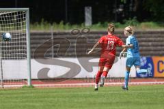 DFB - Pokal Frauen 1. Runde - Saison 2023/2024 - FC Ingolstadt 04 - FC Carl Zeiss Jena - Der 1:2 Anschlusstreffer durch Nina Penzkofer (Nr.13 - FCI Frauen) - jubel - Janning Jasmin Torwart Jena - Foto: Meyer Jürgen