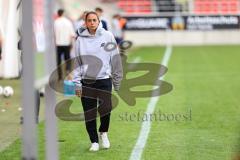 3. Liga; FC Ingolstadt 04 - 1. FC Schweinfurt 05; nach dem Spiel Cheftrainerin Sabrina Wittmann (FCI) geht zum Interview
