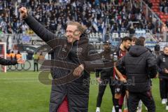 3. Liga; FC Ingolstadt 04 - MSV Duisburg; Sieg Jubel Freude Vinko Šapina (41, FCI) nach dem Spiel