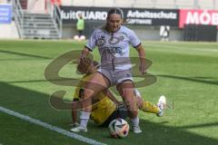 2. Bundesliga Frauen - Saison 2024/25 - FC Ingolstadt 04 Frauen - SV Weinberg - Pija Reininger (Nr.21 - FCI Frauen) - Haberäcker Leonie gelb Weinberg - XXXXX - Foto: Meyer Jürgen