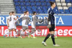 3. Liga; SV Wehen Wiesbaden - FC Ingolstadt 04; Tor Jubel Treffer Benjamin Kanuric (8, FCI) Mladen Cvjetinovic (19, FCI) Sebastian Grönning (11, FCI) David Kopacz (29, FCI) Deniz Zeitler (38, FCI) Torwart Stritzel Florian (16 SVWW)