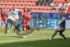 3. Liga; FC Ingolstadt 04 - FC Hansa Rostock; Torchance verpasst Mads Borchers (9, FCI) Carstens Florian (17 HR) Torwart Uphoff Benjamin (1 HR)