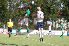 Bezirksliga - Saison 2024/25 - FC Gerolfing - TSV Rohrbach - Julien Bajer (Nr.14 - FC Gerolfing) - Daniel Rückert weiss Rohrbach - Foto: Meyer Jürgen