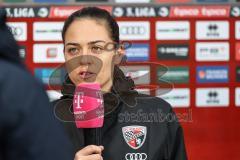 3. Liga; FC Ingolstadt 04 - TSG Hoffenheim II; Cheftrainerin Sabrina Wittmann (FCI) Interview Cheftrainerin Sabrina Wittmann (FCI)