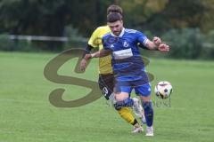 Kreisliga- Saison 2024/25- TSV Ober./Unterh.stadt - FC Hitzhofen /Oberzell -  - Manuel Furino gelb Hitzhofen -  - Baran Cakir blau Oberh.stadt - Foto: Meyer Jürgen