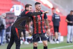 3. Liga; FC Ingolstadt 04 - Rot-Weiss Essen; Co-Trainer Fabian Reichler (FCI) Felix Keidel (43, FCI)