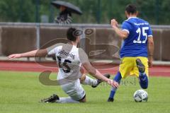 Kreisklasse -  Saison 2023/2024 - TSV Ingolstadt Nord - TSV Großmehring - Sebastian Eisenberger weiss Großmehring - Onur Keskin blau Ing Nord - Foto: Meyer Jürgen