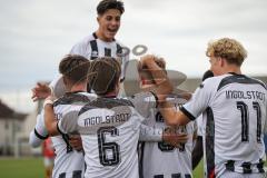 Bayernliga Nord - Saison 2026/27 - FC Ingolstadt 04 II - ASV Cham -  Der 1:0 Führungstreffer durch - Fabio Riedl weiss FCI - jubel - Foto: Meyer Jürgen