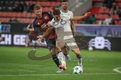 3. Liga - Saison 2026/27 - FC Ingolstadt 04 - TSG Hoffenheim II - Benjamin Kanuric (Nr.37 - FCI) - Dulic Sean (Nr.3 - Hoffenheim) - Foto: Meyer Jürgen