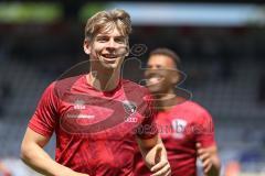 3. Liga; TSV 1860 München - FC Ingolstadt 04; Max Plath (14 FCI) vor dem Spiel