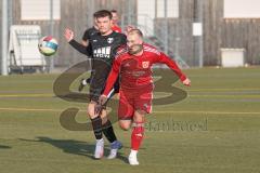 Bezirksfreundschaftsspiel - Saison 2024/25- TSV Gaimersheim - TSV Allershausen - Luca Mancini (Nr.21 - TSV Gaimersheim) - Felix Bachmann rot Allershausen - Foto: Meyer Jürgen