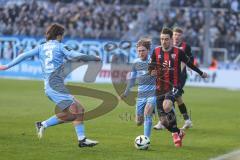 3. Liga; TSV 1860 München - FC Ingolstadt 04; Max Besuschkow (17, FCI) Danhof Tim (2 TSV) Jacobsen Thore (5 TSV)