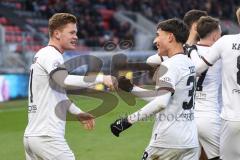 3. Liga; SV Wehen Wiesbaden - FC Ingolstadt 04; Elfmeter Sebastian Grönning (11, FCI) Tor Jubel Treffer 1:5 Deniz Zeitler (38, FCI) Doppeltorschützen