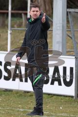Testspiel - SV Manching - TSV Pöttmes - Florian Stegmeier Trainer Manching - Foto: Jürgen Meyer