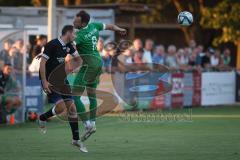 Bezirksliga - Saison 2025/26 - FC Gerolfing - TSV Rohrbach - Felix Winkelmeyr (Nr.8 - FC Gerolfing) - Philipp Federl schwarz Rohrbach - Foto: Meyer Jürgen