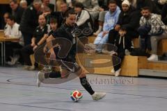 Lotto Bayern Hallencup - Lindenkreuzhalle Saison 2024/25 - FC Hitzhofen - FC Türk Sport Garching  - Osman Tarik Camdal schwarz Türk Garching - Foto: Meyer Jürgen