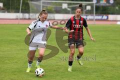 2. Bundesliga Frauen - Saison 2024/25 - FC Ingolstadt 04 Frauen - 1. FC Nürnberg - Emma Kusch (Nr.9 - FCI Frauen) - Steck Madeleine weiss Nürnberg - Foto: Meyer Jürgen