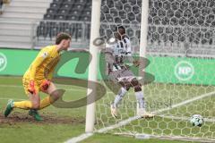 3. Liga; TSV Havelse - FC Ingolstadt 04; Tor Jubel Treffer Ausgleich 1:1 Obed Ugondu (17, FCI) Torwart Opitz Tom (1 TSV)