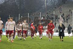 3. Liga - Saison 2025/26 - Waldhof Mannheim  -  FC Ingolstadt 04 - Enttäuschte Gesichter nach dem Spiel - XXXXX - Foto: Meyer Jürgen