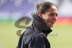 3. Liga; Erzgebirge Aue - FC Ingolstadt 04; vor dem Spiel Cheftrainerin Sabrina Wittmann (FCI)