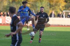 Bezirksliga - Saison 2024/25- FC Fatih Ingolstadt - SVN München - Roin Koblianidze (Nr.11 - FC Fatih) - Julien Santana-Mielke blau München - Foto: Meyer Jürgen