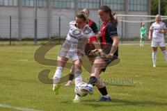 2. Bundesliga Frauen - Saison 2025/26 - FC Ingolstadt 04 Frauen - FCB München II - Kappes Jana rot FCB  - Mara Winter (Nr.2 - FC Ingolstadt Frauen I) - Foto: Meyer Jürgen