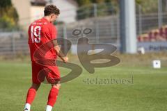 Bayernliga Nord - Saison 2023/2024 - FC Ingolstadt 04 - FC Coburg - Deer 1:0 Führungstreffer durch Leon Nuhanovic rot FCI - jubel - Foto: Meyer Jürgen