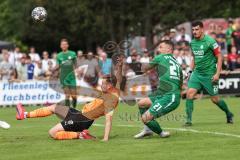 Toto-Pokal; SV Manching - FC Ingolstadt 04; Tor Jubel Treffer Jannik Mause (7, FCI) Ralf Schröder (21 SVM) Daniel Spieß (22 SVM)