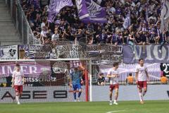 3. Liga; FC Ingolstadt 04 - VfL Osnabrück; Tor für Osnabrück Torwart Kai Eisele (25, FCI) Georgios Antzoulas (6, FCI) Emre Gül (5, FCI) Fredrik Carlsen (8, FCI)