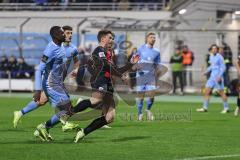 3. Liga; TSV 1860 München - FC Ingolstadt 04; Tor Jubel Treffer 1:1 Sebastian Grönning (11, FCI) köpft ins Tor Ausgleich,