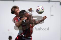 A-Junioren Bundesliga  - Saison 2026/27 - A-Junioren - FC Ingolstadt 04 - Jahn Regensburg - Elom Apemegno rot FCI - Jonas Rohmann weiss Regensburg - Foto: Meyer Jürgen