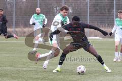 *** Bayernliga Nord - Saison 2025/26 - FC Ingolstadt 04 II - SpVgg Greuther Fürth - Jason Osei Tutu (Nr.11 - FC Ingolstadt II) - Philipp Hack grün Fürth - Foto: Meyer Jürgen
