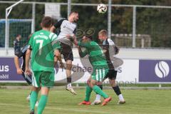Bezirksliga - Saison 2025/26 - TSV Ober./Unterhaunstadt - SVA Palzing - Baris Soysal (Nr.22 - TSV Ober-/Unterh.stadt) - Dominic Schermbach grün Palzing - Foto: Meyer Jürgen