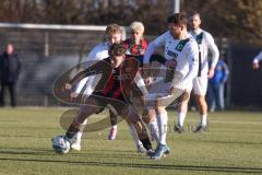 Bayernliga Nord - Saison 2024/25 - FC Ingolstadt 04 II - SC Eltersdorf - Valentin Hoti (Nr.6 - FCI U21) - Robin Renner weiss Eltersdorf - Foto: Meyer Jürgen