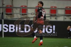 3. Liga - Saison 2026/27 - FC Ingolstadt 04 - TSG Hoffenheim II - Nishan Velupillay (Nr.28 - FCI) mit dem 1:0 Führungstreffer - jubel - Foto: Meyer Jürgen