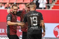 3. Liga; FC Ingolstadt 04 - SSV Ulm 1846; Tor Jubel Treffer Jannik Mause (7, FCI) David Kopacz (29, FCI) Benjamin Kanuric (8, FCI) Mladen Cvjetinovic (19, FCI)