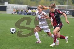DFB Pokal - Frauen - Saison 2025/26 - FC Ingolstadt 04 Frauen - 1. FC Nürnberg - Leonie Haberäcker (Nr.15 - FC Ingolstadt Frauen I) - Guttenberger Luisa rot Nürnberg - Foto: Meyer Jürgen