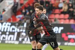 3. Liga; FC Ingolstadt 04 - Erzgebirge Aue; Tor Jubel Treffer 1:0 Max Besuschkow (17, FCI)