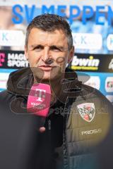 3. Liga; SV Meppen - FC Ingolstadt 04; vor dem Spiel Cheftrainer Michael Köllner (FCI) Interview