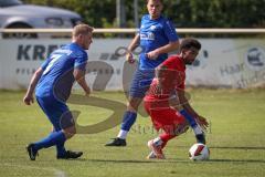 Kreisliga - Saison 2026/27- TSV Großmehring - SV Zuchering - Robel Kahsay rot Zuchering - Maximilian Samweber blau Großmehring - Foto: Meyer Jürgen